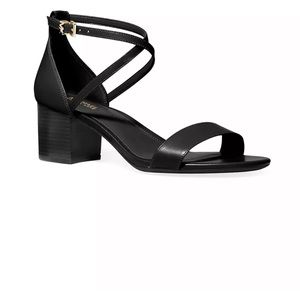 Black Strappy Block Heel Sandal - Women